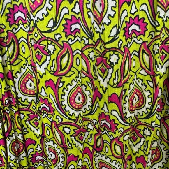By Anthropologie Flounced Maxi Long Dress Citron Size XL - Picture 6 of 10